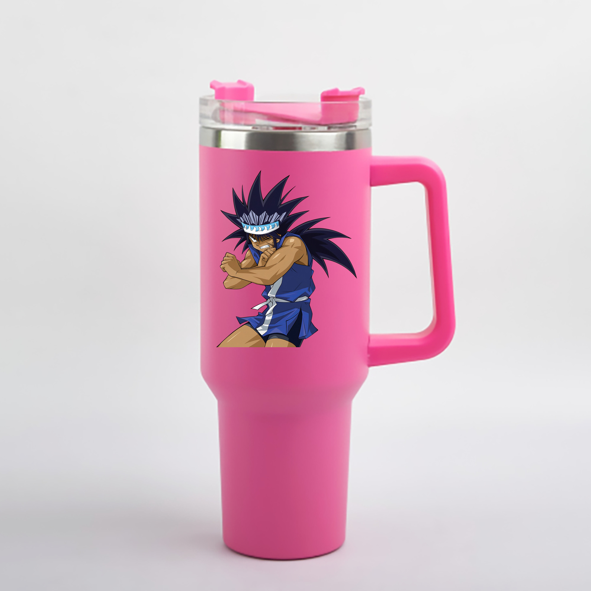 （画像用） 遊☆戯☆王 Yu-Gi-Oh! 1200mL車用タンブラー - クリスタルステッカー（プラスチックストロー付き）
